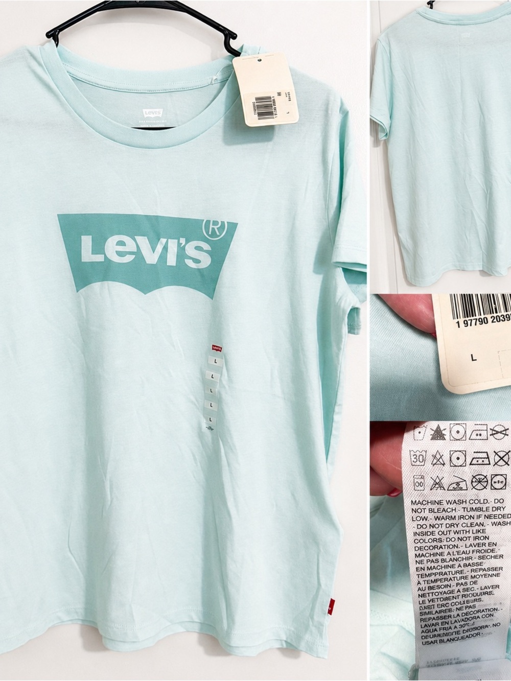 Levi's Light Mint Graphic Logo Tee